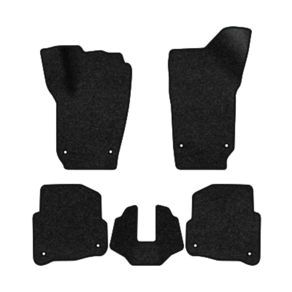 Фото - Килимки ворсові в салон авто EVAtech Premium для Volkswagen Polo (IV) 3-doors 2001-2009 4 покоління Htb EU чорний кант (VW12025CDK5TL8VPB)