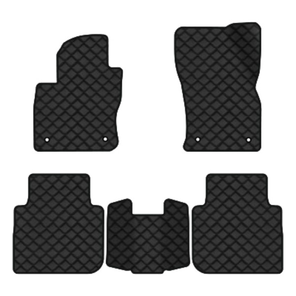 Фото - Килимки з екошкіри в салон авто EVAtech ECO для Tiguan Allspace 5 seats Volkswagen 2016-2020 1 покоління SUV USA (VW13965CP5AV4BBB)