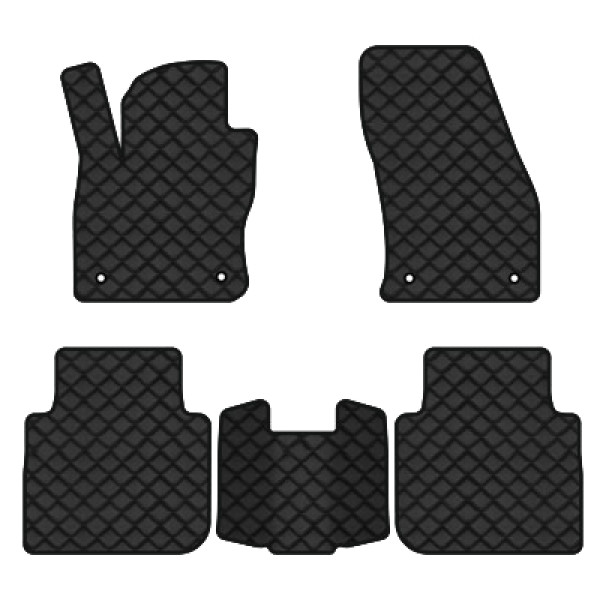 Фото - Килимки з екошкіри в салон авто EVAtech ECO для Tiguan Allspace 5 seats Volkswagen 2016-2020 1 покоління SUV USA (VW13965CQ5AV4BBB)