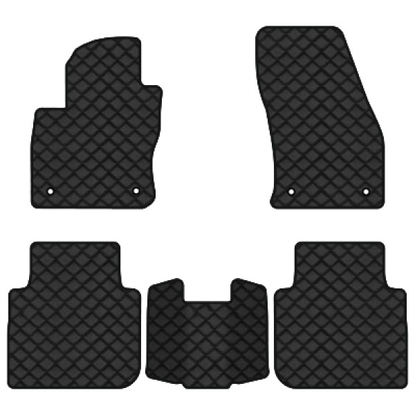 Фото - Коврики из экокожи в салон авто EVAtech ECO для Tiguan Allspace 5 seats Volkswagen 2016-2020 1 поколение SUV USA (VW13965CS5AV4BBB)