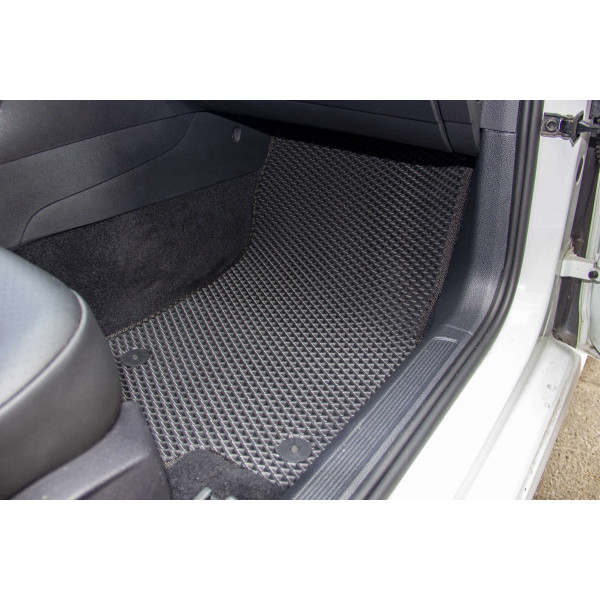 Фото - Коврики из экокожи в салон авто передние EVAtech ECO для Golf (VII) Volkswagen 2012-2020 7 поколение Htb USA VW14517AH2AV4BBB