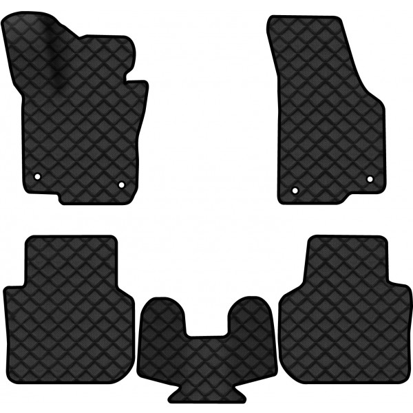 Фото - Коврики из экокожи в салон авто EVAtech ECO для Passat NMS Restyling Volkswagen 2015-2019 1 поколение Sedan USA (VW1696CQ5AV4BBLB)