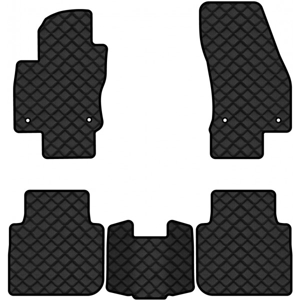 Фото - Килимки з екошкіри в салон авто EVAtech ECO для Tiguan Allspace 7 seats Volkswagen 2016-2020 1 покоління SUV USA (VW1727CM5AV4BBLB)