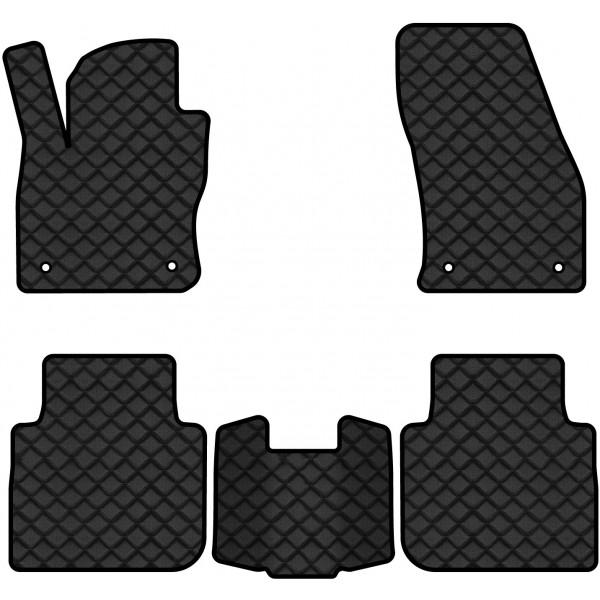 Фото - Килимки з екошкіри в салон авто EVAtech ECO для Tiguan Allspace 7 seats Volkswagen 2016-2020 1 покоління SUV USA (VW1727CR5AV4BBLB)