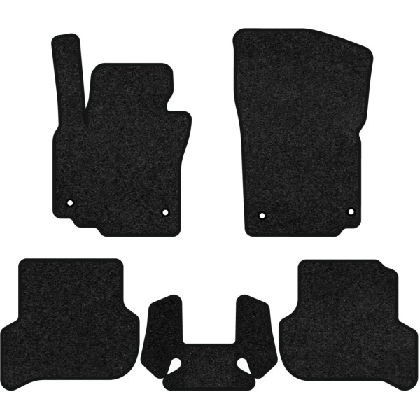 Фото - Килимки ворсові в салон авто EVAtech Premium для Volkswagen Cross Golf 2006-2010 1 покоління Htb EU чорний кант (VW1877C5AV4VPB)