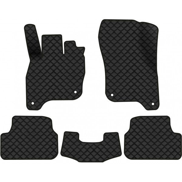 Фото - Коврики из экокожи в салон авто EVAtech ECO для e-Golf Volkswagen 2014-2017 1 поколение Htb EU (VW1878C5AV4BBB)