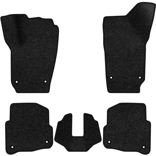 Фото - Килимки ворсові в салон авто EVAtech Premium для Volkswagen Polo (IV) 3-doors 2001-2009 4 покоління Htb EU чорний кант (VW1897CDK5AV8VPB)