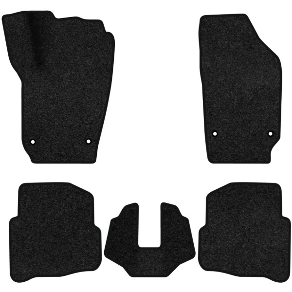 Фото - Килимки ворсові в салон авто EVAtech Premium для Volkswagen Polo (IV) 3-doors 2001-2009 4 покоління Htb EU чорний кант (VW1897CEB5AV4VPB)