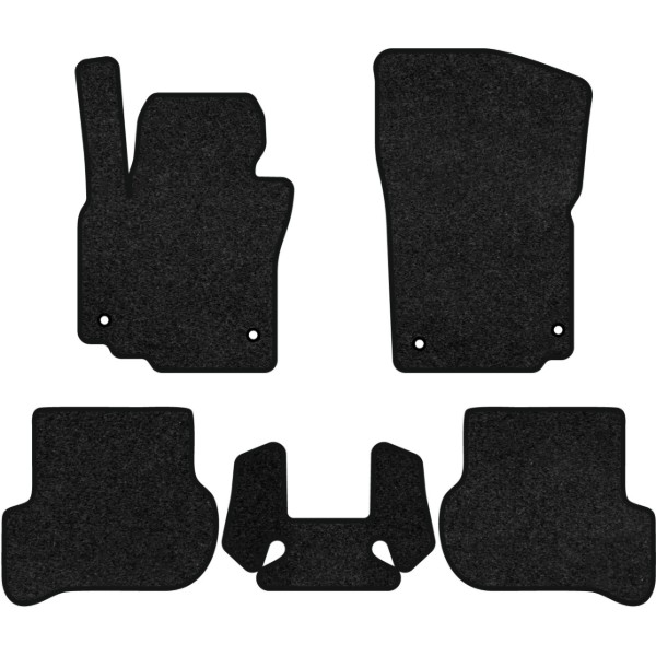 Фото - Килимки ворсові в салон авто EVAtech Premium для Volkswagen Golf Plus AT Restyling 2009-2014 1 покоління Minivan EU чорний кант (VW21770C5AV4VPB)