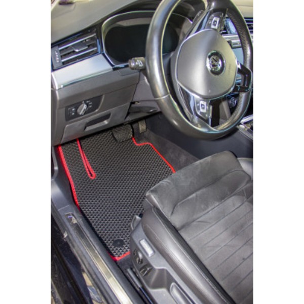 Фото - Килимки з екошкіри в салон авто передні EVAtech ECO для Passat (B8) Volkswagen 2014-2023 8 покоління Combi EU VW31151ARG2AV4BBB