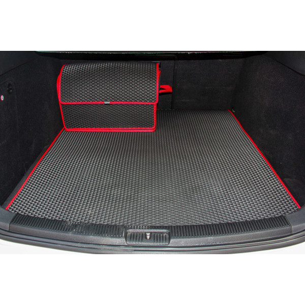 Фото - Коврик из экокожи в багажник авто EVAtech для Golf (VI) AT Volkswagen 2009-2012 6 поколение Combi EU (VW31373BO1BBB)