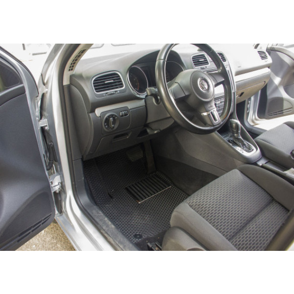 Фото - Коврики из экокожи в салон авто передние EVAtech для Golf (VI) AT Volkswagen 2009-2012 6 поколение Combi EU (VW31373AV2AV4BBB)