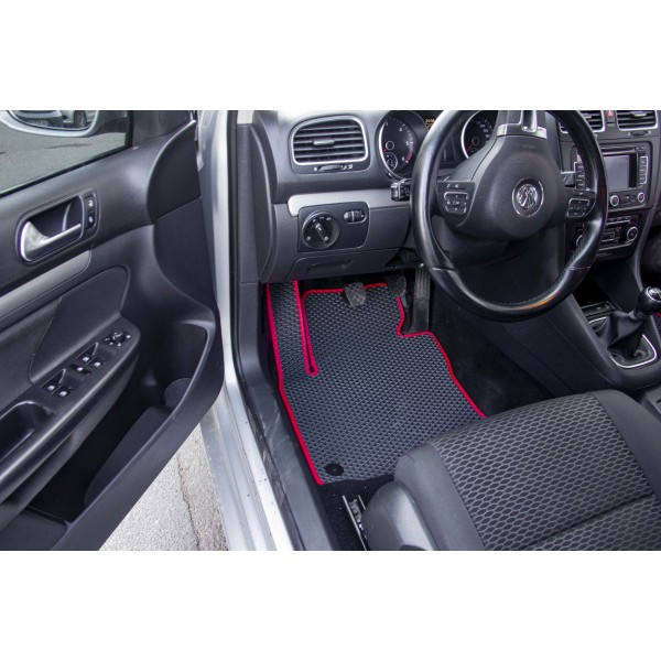 Фото - Килимки з екошкіри в салон авто передні EVAtech для Golf (VI) MT Volkswagen 2009-2012 6 покоління Combi EU (VW31375AV2AV4BBB)