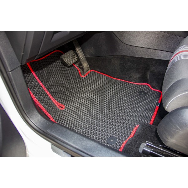 Фото - Коврики из экокожи в салон авто передние EVAtech для Golf (VI) MT Volkswagen 2009-2012 6 поколение Combi EU (VW31375A2AV4BBB)