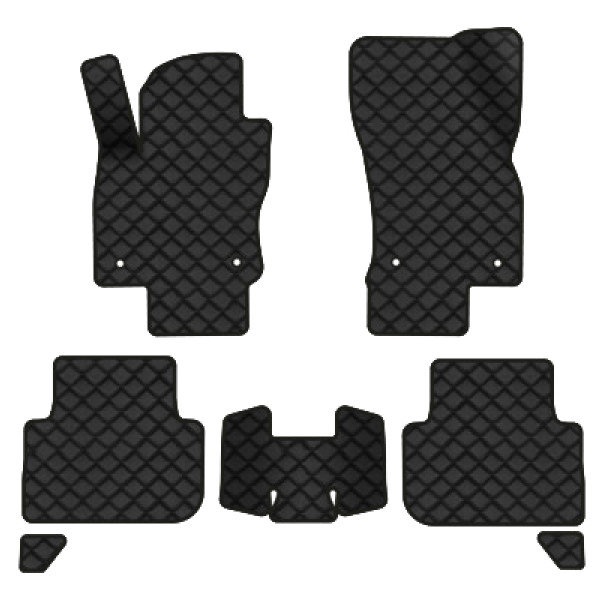 Фото - Килимки з екошкіри в салон авто EVAtech ECO для Tiguan (Mk 2) Volkswagen 2016-2020 2 покоління SUV EU VW31492CH7AV4BBB