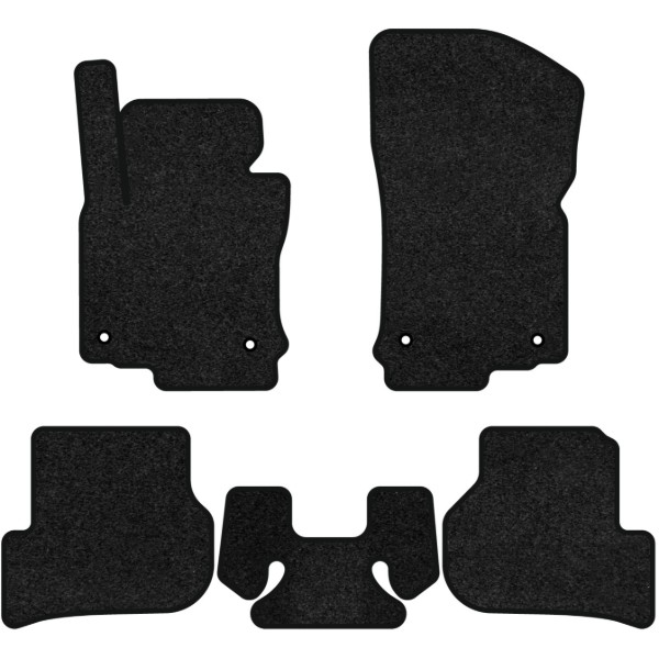 Фото - Килимки ворсові в салон авто EVAtech Premium для Volkswagen Golf (VI) MT 2009-2012 6 покоління Htb USA чорний кант (VW31974C5AV4VPB)