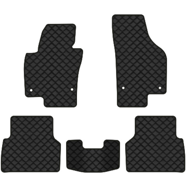 Фото - Килимки з екошкіри в салон авто EVAtech ECO для Tiguan (NF) AT Volkswagen 2007-2018 1 покоління SUV USA VW32480CM5AV4BBLB