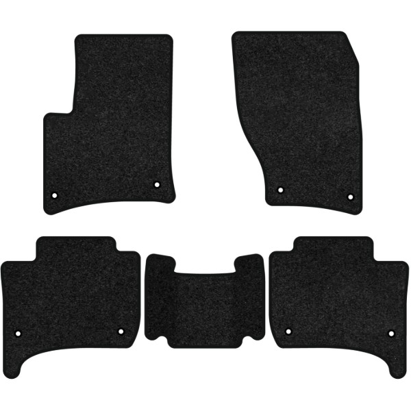 Фото - Коврики ворсовые в салон авто EVAtech Premium для Volkswagen Touareg (7P) (2-zone climate control) 2010-2014 2 поколение SUV EU черный кант (VW32527CB5TL8VPB)