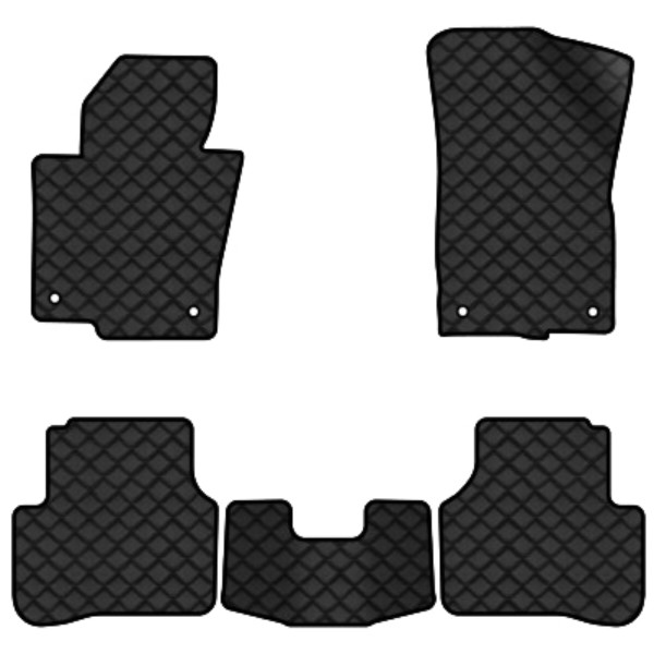 Фото - Килимки з екошкіри в салон авто EVAtech ECO для Passat (B6) (with armrest) Volkswagen 2005-2010 6 покоління Combi EU VW3263CP5AV4BBB