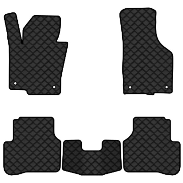 Фото - Коврики из экокожи в салон авто EVAtech ECO для Passat (B6) (with armrest) Volkswagen 2005-2010 6 поколение Combi EU VW3263CR5AV4BBB