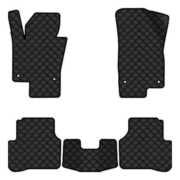 Фото - Килимки з екошкіри в салон авто EVAtech ECO для Passat (B6) (with armrest) Volkswagen 2005-2010 6 покоління Sedan EU VW3264CH5AV4BBB
