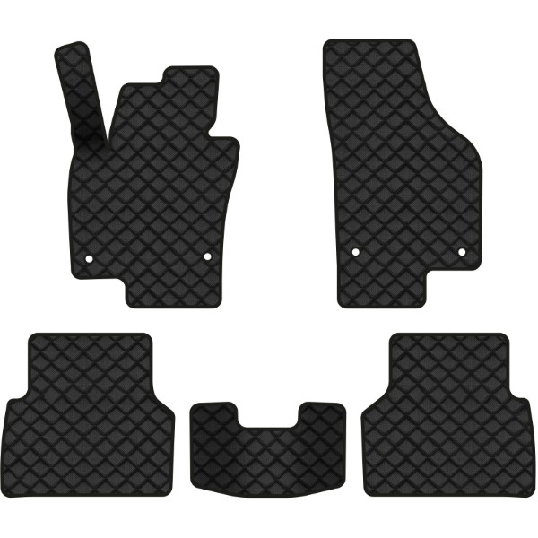 Фото - Коврики из экокожи в салон авто EVAtech ECO для Tiguan (NF) MT Volkswagen 2007-2018 1 поколение SUV EU VW32987CL5AV4BBB