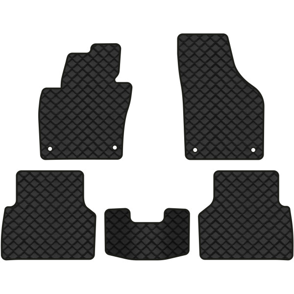 Фото - Коврики из экокожи в салон авто EVAtech ECO для Tiguan (NF) MT Volkswagen 2007-2018 1 поколение SUV EU VW32987CS5AV4BBB