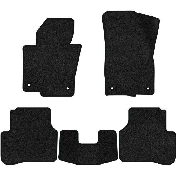 Фото - Килимки ворсові в салон авто EVAtech Premium для Volkswagen Passat (B6) (without armrest) 2005-2010 6 покоління Combi EU чорний кант (VW33530CN5TL4VPB)