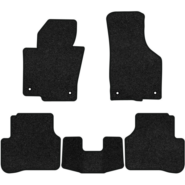 Фото - Килимки ворсові в салон авто EVAtech Premium для Volkswagen Passat (B6) (without armrest) 2005-2010 6 покоління Combi EU чорний кант (VW33530CS5TL4VPB)