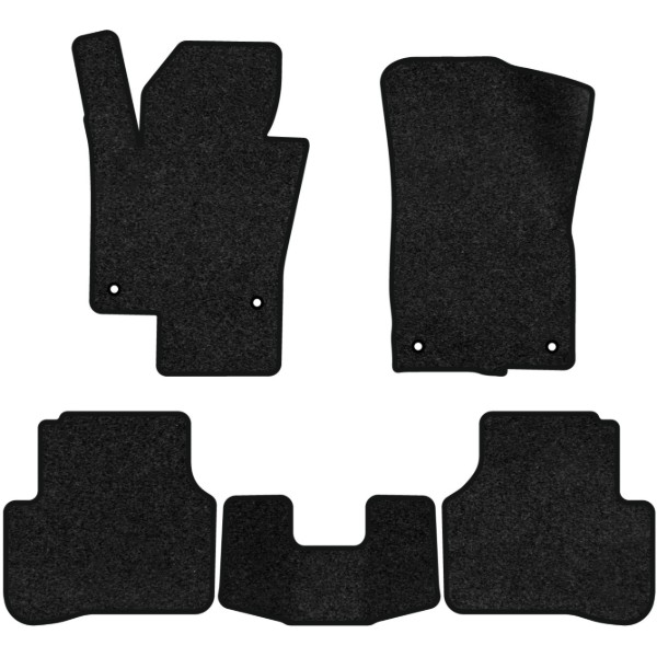 Фото - Килимки ворсові в салон авто EVAtech Premium для Volkswagen Passat (B6) (without armrest) 2005-2010 6 покоління Combi EU чорний кант (VW33530CT5TL4VPB)