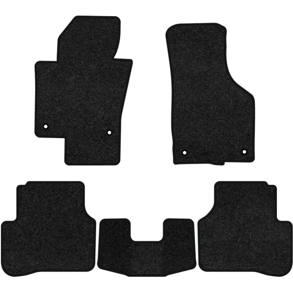 Фото - Килимки ворсові в салон авто EVAtech Premium для Volkswagen Passat (B6) (without armrest) 2005-2010 6 покоління Combi EU чорний кант (VW33530CZ5TL4VPB)