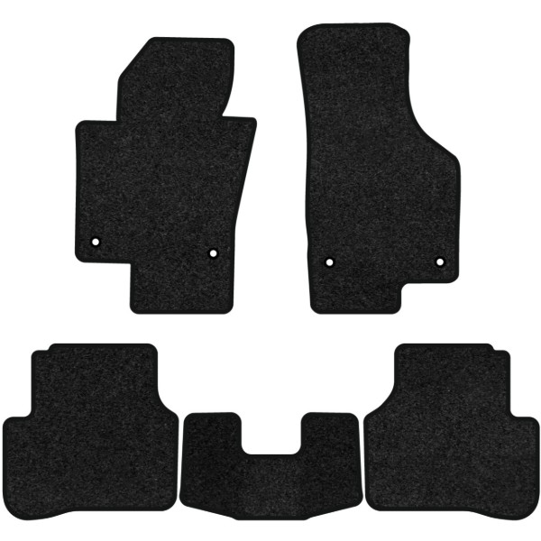 Фото - Килимки ворсові в салон авто EVAtech Premium для Volkswagen Passat (B6) (without armrest) 2005-2010 6 покоління Sedan EU чорний кант (VW33532CM5AV4VPB)
