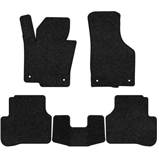 Фото - Килимки ворсові в салон авто EVAtech Premium для Volkswagen Passat (B6) (without armrest) 2005-2010 6 покоління Sedan EU чорний кант (VW33532CR5AV4VPB)