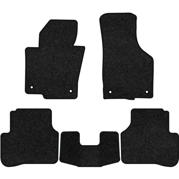 Фото - Коврики ворсовые в салон авто EVAtech Premium для Volkswagen Passat (B6) (without armrest) 2005-2010 6 поколение Sedan EU черный кант (VW33532CS5AV4VPB)