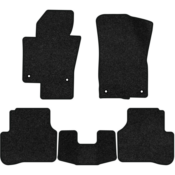 Фото - Килимки ворсові в салон авто EVAtech Premium для Volkswagen Passat (B6) (without armrest) 2005-2010 6 покоління Sedan EU чорний кант (VW33532CW5AV4VPB)