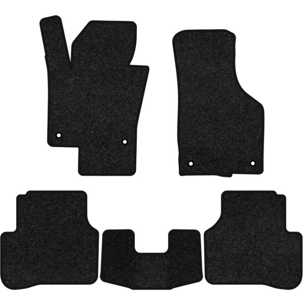 Фото - Килимки ворсові в салон авто EVAtech Premium для Volkswagen Passat (B6) (without armrest) 2005-2010 6 покоління Sedan EU чорний кант (VW33532CY5AV4VPB)