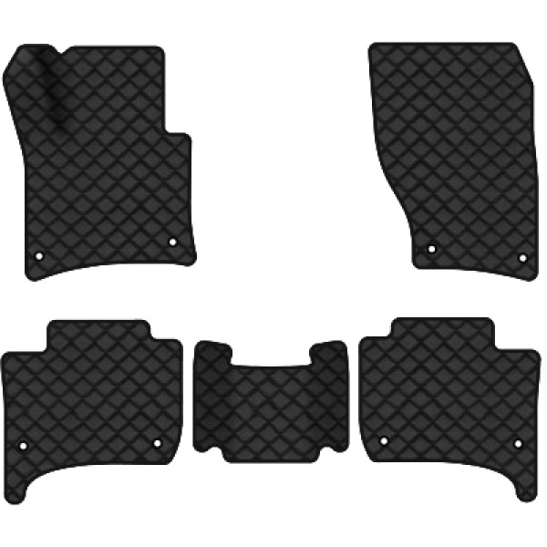 Фото - Килимки з екошкіри в салон авто EVAtech ECO для Touareg (7P) Restyling (2-zone climate control) Volkswagen 2014-2018 2 покоління SUV EU VW3590CDP5AV8BBLB