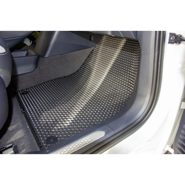Фото - Килимки з екошкіри в салон авто передні EVAtech для ID.6 Crozz 7 seats Volkswagen 2021 1 покоління SUV China (VW43334AD2AV4BBLB)