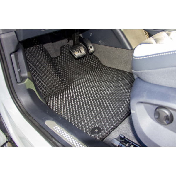 Фото - Килимки з екошкіри в салон авто передні EVAtech для ID.6 Crozz PRO 6 seats Volkswagen 2021 1 покоління SUV China (VW43842AD2AV4BBLB)