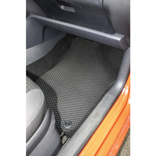 Фото - Килимки ворсові в салон авто EVAtech Premium для Volkswagen Polo (IV) 3-doors 2001-2009 4 покоління Htb EU чорний кант (VW12025CBB5TL4VPB)