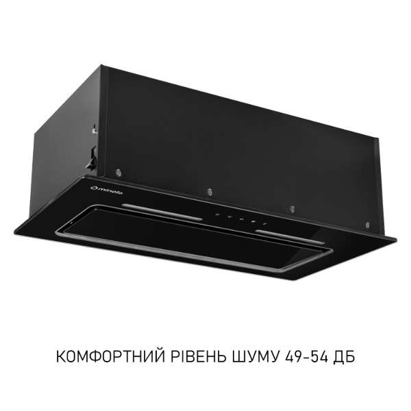 Фото - Витяжка вбудована Minola HBI 6473 BL GLASS 800 LED Line