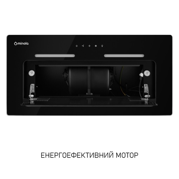 Фото - Витяжка вбудована Minola HBI 6473 BL GLASS 800 LED Line