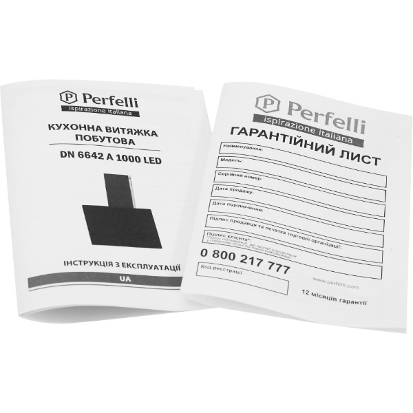 Фото - Вытяжка декоративная Perfelli DN 6642 A 1000 BL LED