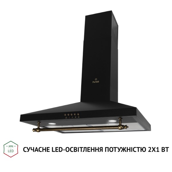 Фото - Витяжка декоративна Perfelli K 62320 BL 700 LED RETRO