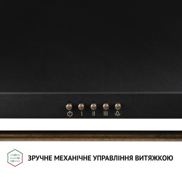 Фото - Витяжка декоративна Perfelli K 62320 BL 700 LED RETRO