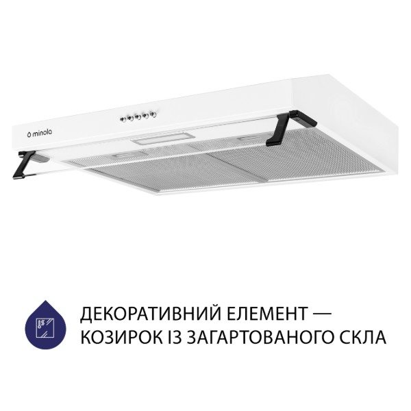 Фото - Витяжка традиційна Minola HPL 617 WH