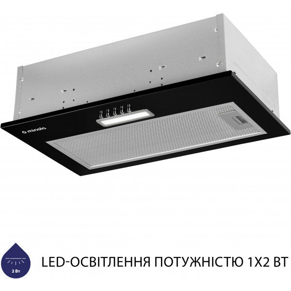 Фото - Витяжка вбудована Minola HBI 5025 BL LED