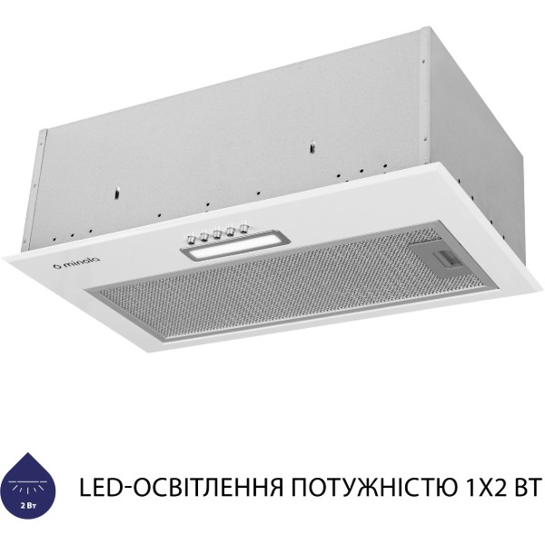 Фото - Вытяжка встраиваемая Minola HBI 5214 WH 700 LED