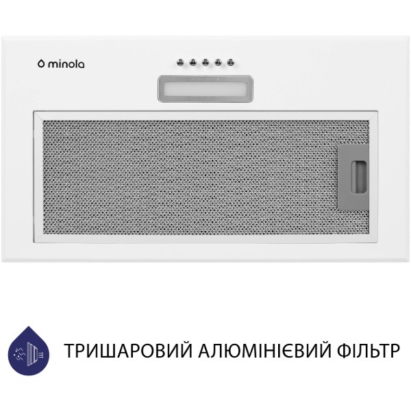Фото - Вытяжка встраиваемая Minola HBI 5214 WH 700 LED