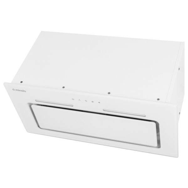 Фото - Витяжка вбудована Minola HBI 6673 WH GLASS 1000 LED Line